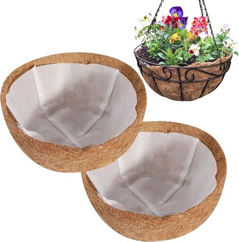 coco liners with metal box for plants|coconut liner for hanging baskets.